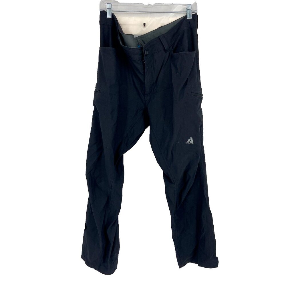Eddie Bauer Men 40 Ascent Pants Black Hiking Outdoor Stretch Pocket Hike Sport